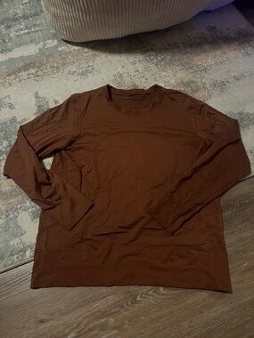 lululemon athletica Swiftly Tec Hip Length Top in Brown